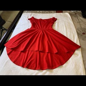 Woman Hi/Lo Off Shoulder Dress. Size L